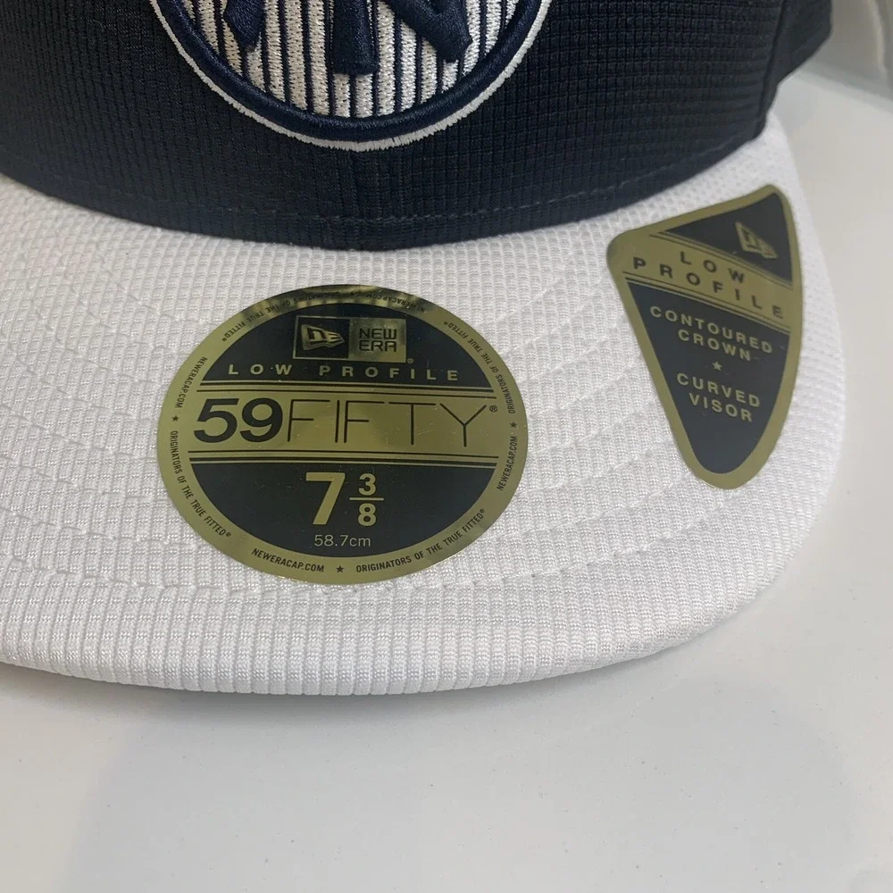 New Era New York Yankees Batting Practice Low Profile Navy 59FIFTY Hat Cap 7 3/8
